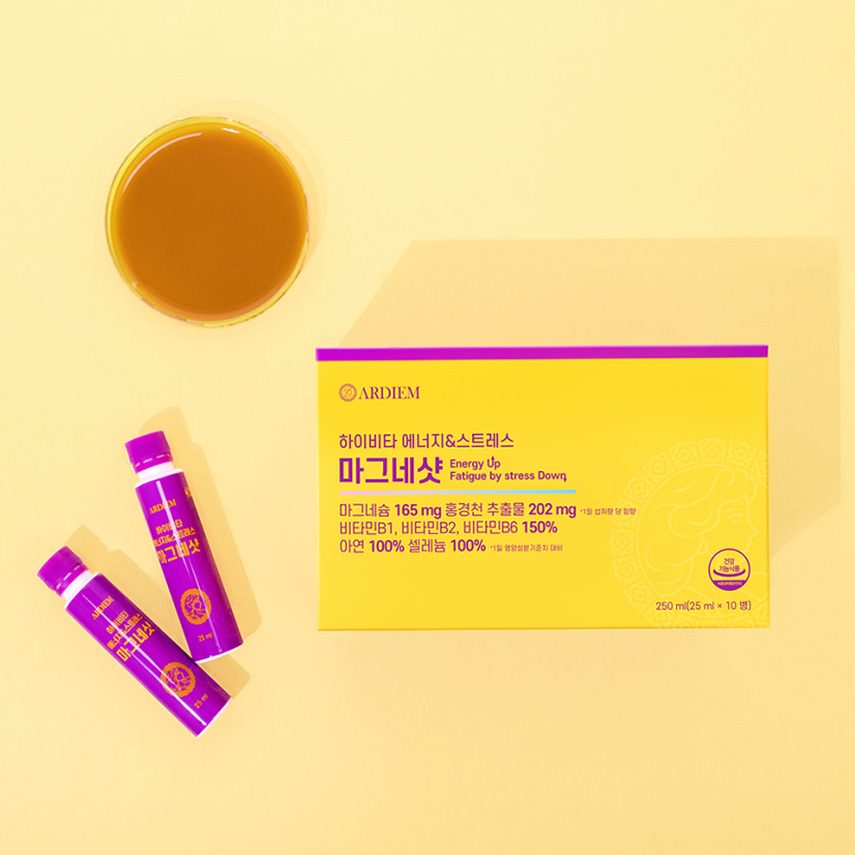 아르디엠 하이비타 에너지&스트레스 마그네샷 250ml 10개입, 1개